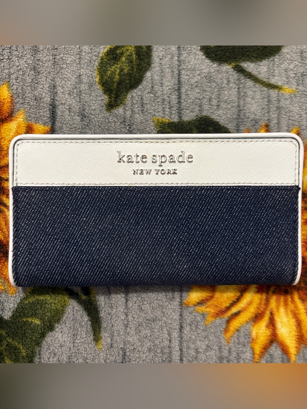 Kate Spade Denim Cameron Slim Wallet